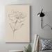 Gracie Oaks Floral Contour Study III - Wrapped Canvas Drawing Print Canvas, Solid Wood in Black/Blue/Gray | 12 H x 8 W x 1 D in | Wayfair