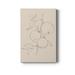 Gracie Oaks Fruit Contour Study I - Wrapped Canvas Drawing Print Canvas, Solid Wood in Black/Blue/Gray | 12 H x 8 W x 1 D in | Wayfair