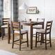 Red Barrel Studio® Donegal 5 - Piece Counter Height Mango Solid Wood Dining Set Wood in Brown/Gray | Wayfair BECF04889CBA4216B412C4ED61B15B00
