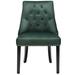 Rosdorf Park Alixia Tufted Velvet Side Chair Wood/Upholstered/Velvet in Green | 37.5 H x 23 W x 23 D in | Wayfair 1928478092F54AAFBA311F8EA2070CF5