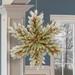 The Holiday Aisle® Dunhill Fir 27.5" Lighted PVC & PE Blend Wreath Traditional Faux in Brown/Green/White | 32 H x 27.5 W x 4 D in | Wayfair