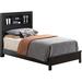 Glory Furniture Burlington Storage Standard Bed Wood & Upholstered/ in Black | 48 H x 43 W x 81 D in | Wayfair G2450B-TB2
