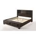 Red Barrel Studio® Merveille Twin Low Profile Storage Standard Bed Wood in Brown | 25 H x 79 W x 91 D in | Wayfair 228A953FFDF84C729A75EEE3EE51B62E