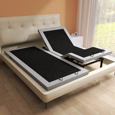 Alwyn Home Split King Massaging Zero Gravity Adjustable Bed w/ Wireless Remote | 15 H x 76 W x 80 D in | Wayfair 8D5BEAF2B53440D8808BF7677D4A7CB7