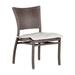 Summer Classics Skye Stacking Patio Dining Side Chair w/ Cushions in Gray | 34.5 H x 20.5 W x 23.25 D in | Wayfair 358124+C4654240N