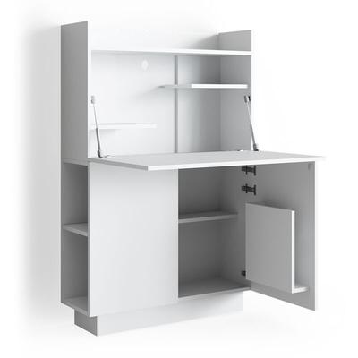 Sekretär Schreibtisch Alena, Weiß, 85 x 27 cm, Vicco Image