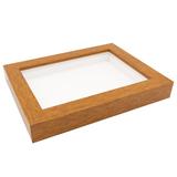 12x12 Shadowbox Wood Frames - Honey Pecan Brown DEEP Shadow Box Display Depth of 3/4"
