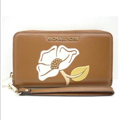 Michael Kors Bags | Michael Kors Nouveau Floral Wallet | Color: Brown/Tan | Size: Os