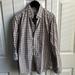 American Eagle Outfitters Shirts | American Eagle Long Sleeve Button Up Dress Shirt | Color: Tan/White | Size: Xs