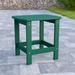 Rosecliff Heights Balasi All-Weather Poly Resin Adirondack Side Table - Patio Table Plastic in Green | 18.25 H x 15 W x 15 D in | Wayfair