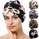 Geyoga 4 Stück Turbane für Frauen Knoten vorgebundene Motorhaube Turban Headwrap mit Knöpfen, Leuchtende Farben, Einheitsgröße