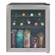 Kuhla Mini Fridge 46 Litre/38 Can Lockable Drinks & Beer Fridge Stainless Steel Table Top Mini Fridge with Lock & Key KBC1SS