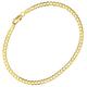 Old English Jewellers 9ct Yellow Gold 7.5 inch Ladies Curb Bracelet - Solid 9ct Gold