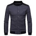 Zytyeu Men Jacket Stand-Up Collar Slim Fit Jacket Vintage/Sport Casual Spring and Autumn Comfortable Soft Transition Jacket Running Mountaineering Sweatshirt .D-Dark Gray M