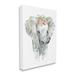 Stupell Industries Chic Baby Elephant w/ Floral Print Hair Tie by Carol Robinson - Painting on Canvas in Gray | 20 H x 16 W x 1.5 D in | Wayfair