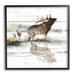 Stupell Industries Elk & Wild Deer Forest Animal Watering Hole Black Framed Giclee Texturized Art By Ruane Manning Canvas | Wayfair af-420_fr_12x12