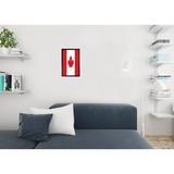 Red Barrel Studio® Flag Of Canada Matted Framed Art Print Wall Decor 20X26 Inch Paper | 26 H x 20 W x 1.5 D in | Wayfair