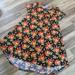 Lularoe Dresses | Lularoe Carly Size Small | Color: Black/Orange | Size: S