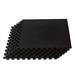 We Sell Mats 24" L x 24" W x 0.375" Rubber Tile Rubber in Black | 24 H x 24 W x 0.375 D in | Wayfair VRX-24BK1-10M