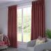 McalisterTextiles Solid Blackout Thermal Grommet Curtain Panels (DSQ is Set to 2) Polyester/Cotton Blend in Red | 90 H in | Wayfair REDHRBNCURTF4