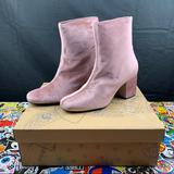 Free People Shoes | Free People Velvet Cecile Rose Ankle Boots Various Sizes | Color: Brown/Pink | Size: Various