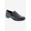 Women's Slide-In Flat by Ros Hommerson in Black Leather (Size 6 1/2 M)