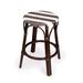 Butler Tobias Dark Brown & White Rattan Counter Stool - Butler Specialty 9371403