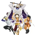 One Piece Anime Figure Collecemballages Statue PVC Luffy Portgas D Zansabo Brohters Butter Toy