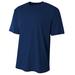 A4 N3402 Men's Sprint Performance T-Shirt in Navy Blue size Medium | Polyester 3500, A4N3402