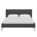 AllModern Rand Upholstered Bed Upholstered, Polyester | 37 H x 78 W x 90 D in | Wayfair 09A5C1789A094C2B887003E9F34D9C43