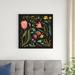 Red Barrel Studio® Spring Botanical III Black by Janelle Penner - Wrapped Canvas Graphic Art Canvas in Green | 30 H x 30 W x 1.25 D in | Wayfair