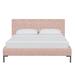 AllModern Rand Upholstered Bed Polyester in Pink | 37 H x 82 W x 90 D in | Wayfair 36E4B4B3B1244D108E997D9F3D3F0861
