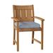 Summer Classics Croquet Teak Patio Dining Armchair w/ Cushions Wood in Brown | 37.75 H x 24.25 W x 27 D in | Wayfair 28304+C0304326N