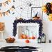 The Holiday Aisle® 9ft Pre-lit Halloween Garland w/ 50 Warm Lights in Indigo | 108 H x 108 W x 108 D in | Wayfair 7CDF0F8D8CD5472EBE944E7928886985