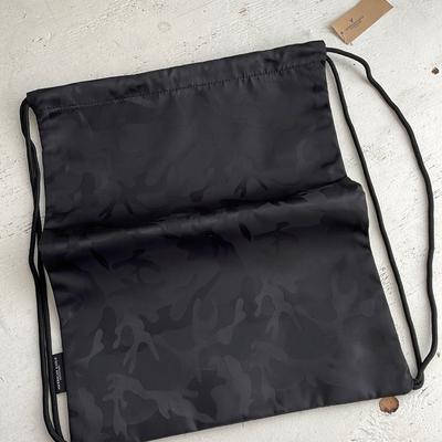 American Eagle Outfitters Bags | Brand New American Eagle Black Camo Drawstring Travel Bag ] | Color: Black | Size: Os