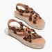 Madewell Shoes | Madewell The Malia Leopard Print Asymmetrical Espadrille Sandals In Calf Hair | Color: Brown/Tan | Size: 10