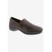 Women's Slide-In Flat by Ros Hommerson in Brown Leather (Size 6 1/2 M)