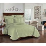 Historic Charleston King Charles Lightweight Cotton Matelasse Quilted Coverlet