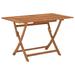 vidaXL Folding Patio Table 47.2"x27.6"x29.5" Solid Eucalyptus Wood