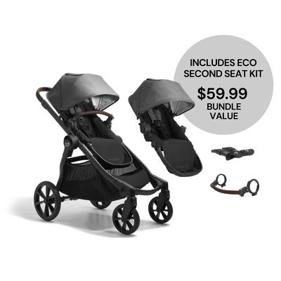 Baby Jogger City Select 2 Double Stroller Bundle -...