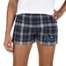 Women's Concepts Sport Navy/Gray Vancouver Canucks Ultimate Flannel Shorts