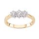 Old English Jewellers 9ct Yellow Gold 0.50ct Three Stone Engagement Ring (K)