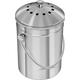 5 Liter Stainless Steel Compost Bin for Kitchen Counter-top - Compost Bucket Kitchen Pail Compost with Lid - Includes 1 Spare Charcoal Filter