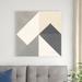 Red Barrel Studio® Triangles IV Neutral Crop by Mike Schick - Wrapped Canvas Graphic Art Canvas in White | 36 H x 36 W x 1.25 D in | Wayfair