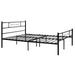 Queen size Metal Bed Frame Platform Mattress Foundation Headboard Bedroom