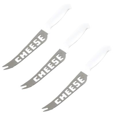 Chef Craft Serrated Stainless Steel Blade Cheese Knife with Pronged Serving Tip