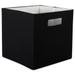 Black Cube Storage Bin 13"