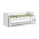 Lit bureau 90x200 sommier inclus blanc