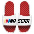 Men's ISlide White/Red NASCAR Logo Americana Slide Sandals