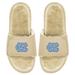 Men's ISlide Tan North Carolina Tar Heels Dune Faux Fur Slide Sandals